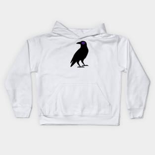 Cursed Crow - Purple Kids Hoodie